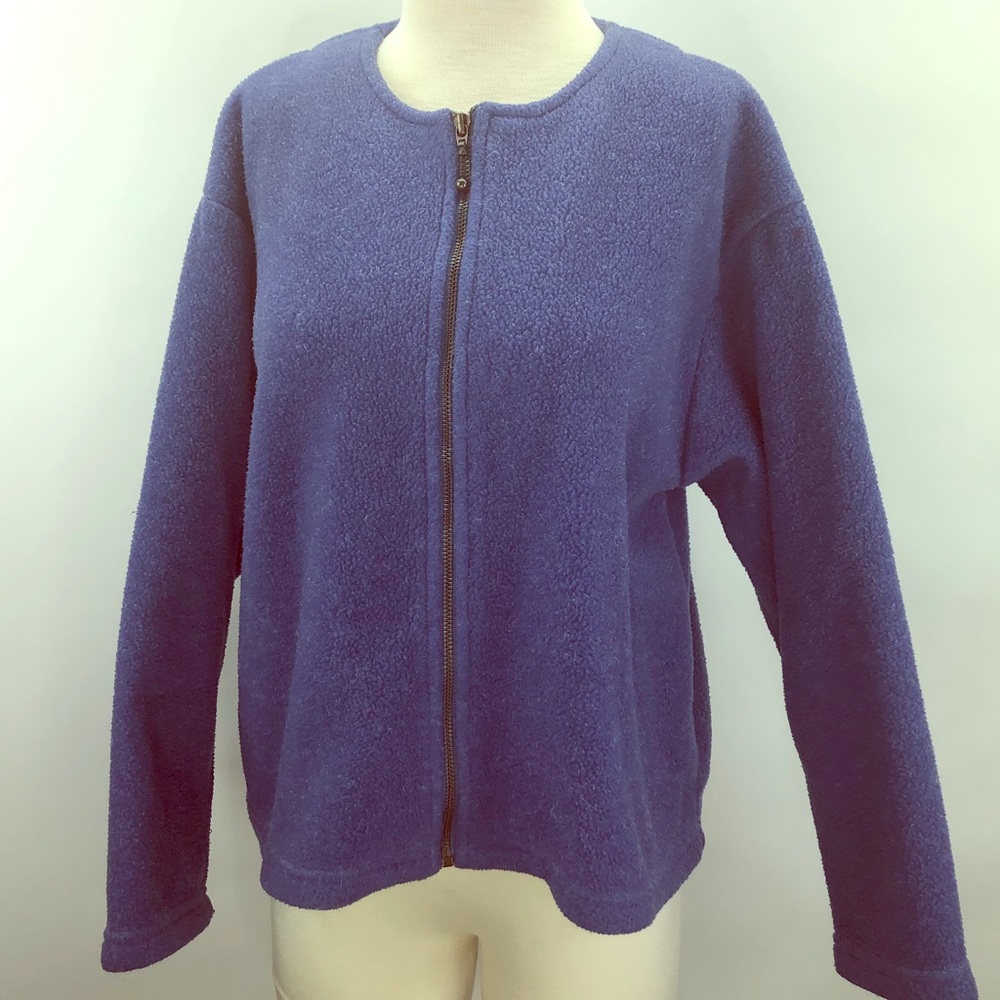 Dakini Women's Blue Zip Up Sweater Small